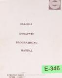 Ellison-Tree-Dynapath-Ellison Tree, Dynapath, Startup and Programming Manual 1993-D10-D20-J-325-J-425-J310-01